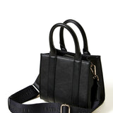 Twinset Kids Borsa Nera a Tracolla con Oval T per Bambine