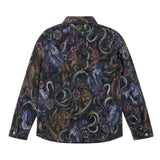 Just Cavalli Kids Camicia Fantasia Serpenti e Rose per Bambine