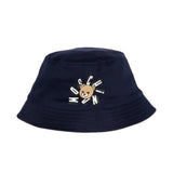 Moschino Kids Bucket Blu Navy con Logo Teddy Bear per Neonati