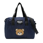 Moschino Kids Borsa Mamma Blu Navy con Teddy