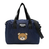 Moschino Kids Borsa Mamma Blu Navy con Teddy