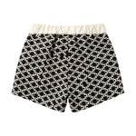 Elisabetta Franchi La Mia Bambina Bermuda Nero e Milk All-Over per Neonate