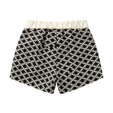 Elisabetta Franchi La Mia Bambina Bermuda Nero e Milk All-Over per Neonate