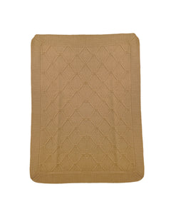 Elisabetta Franchi La Mia Bambina Coperta Miele Lana Merino per Neonate