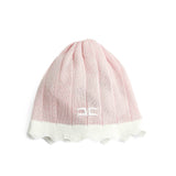 Elisabetta Franchi La Mia Bambina Cappello Rosa/Avorio con Logo per Neonate