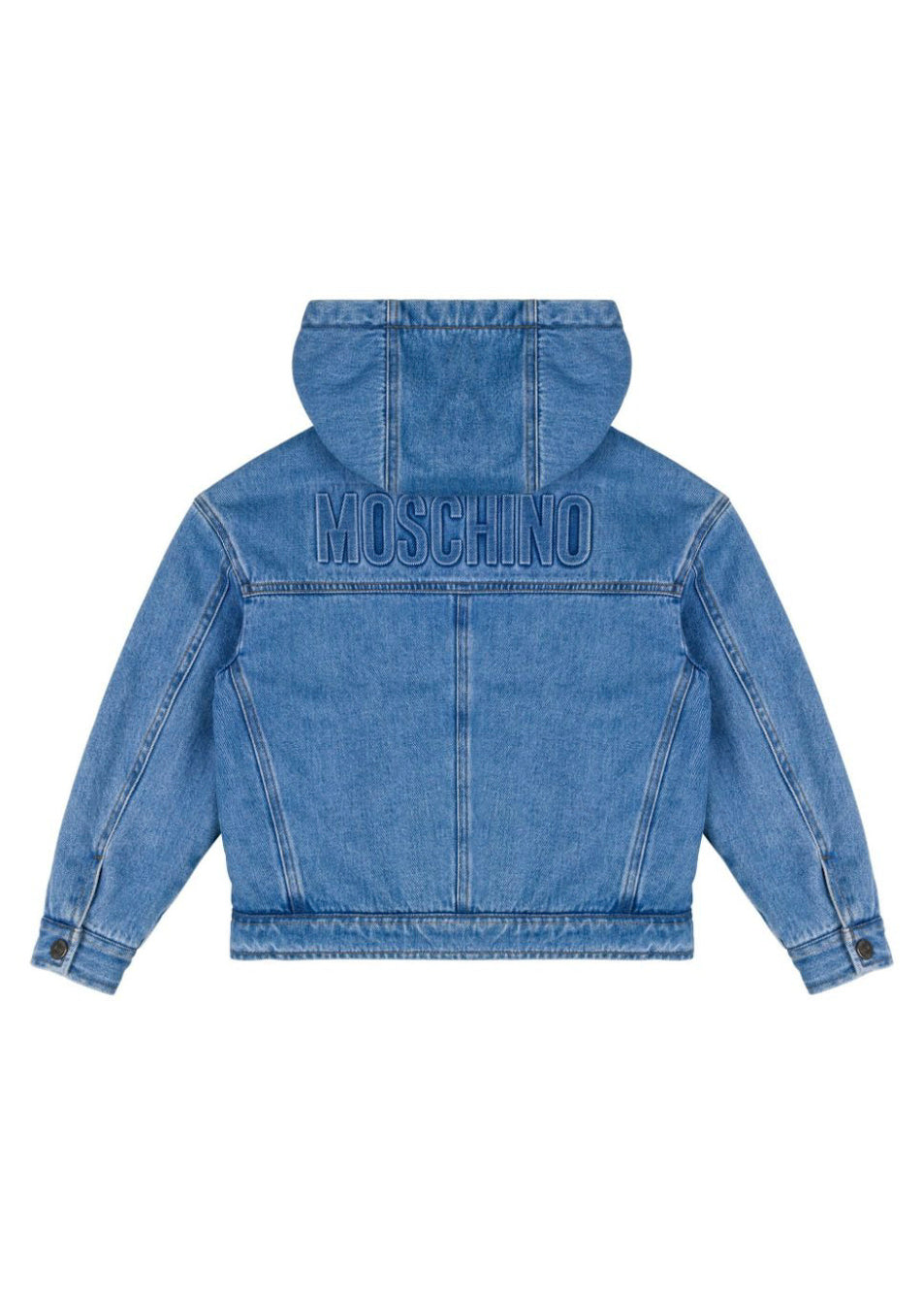 Moschino Kids Giubbino Denim con Logo per Bambini (retro)