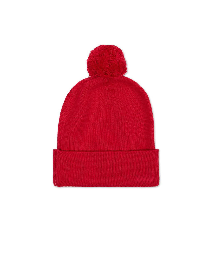 Iceberg Kids Cappello Beanie Rosso con Pon Pon per Bambine (retro)