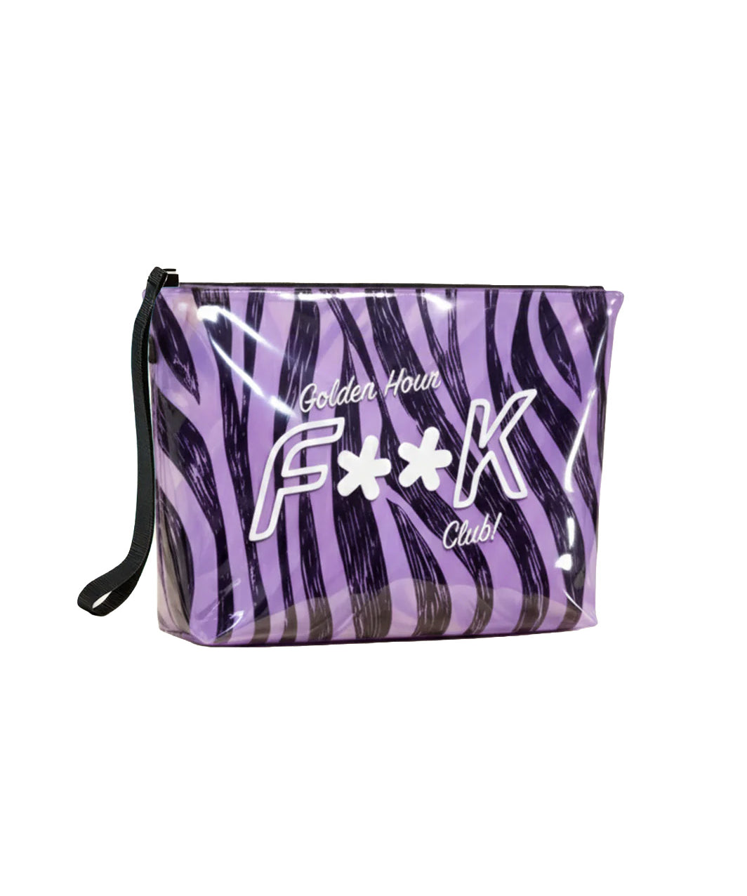 F**K Kids Pochette Fantasia Tigre Viola con Logo per Bambine