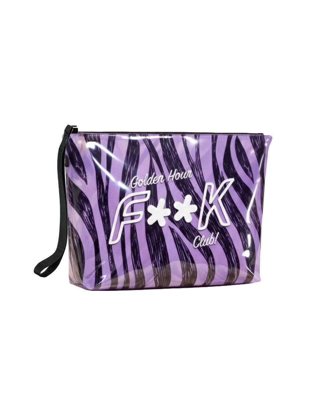 F**K Kids Pochette Fantasia Tigre Viola con Logo per Bambine