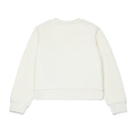 Max & Co Kids Felpa Girocollo Crema con Logo per Bambine (retro)