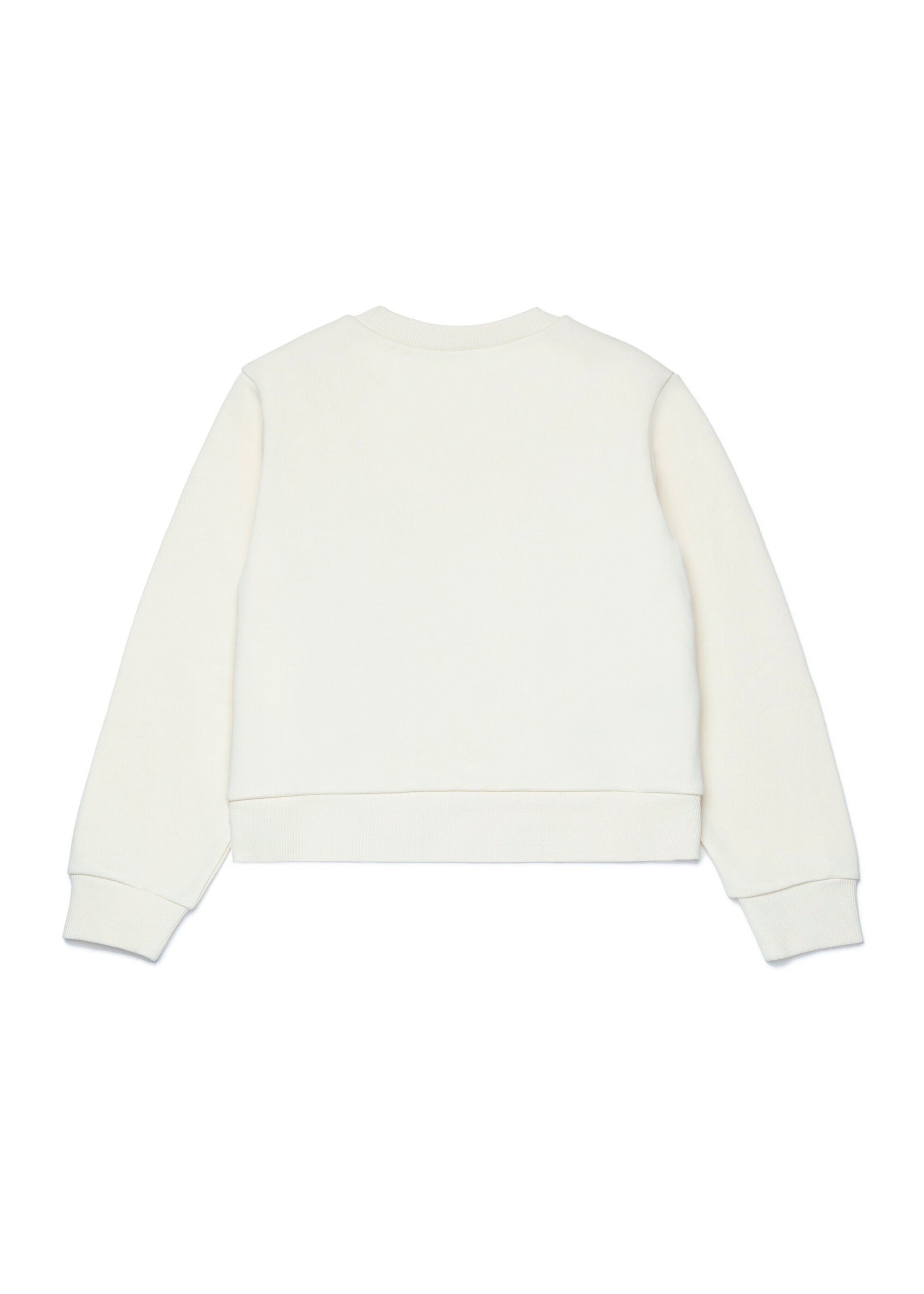 Max & Co Kids Felpa Girocollo Crema con Logo per Bambine (retro)