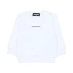 Dsquared2 Kids Felpa Bianco con Logo per Neonati
