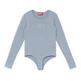 Diesel Kids Body Azzurro Polvere con Logo Oval-D per Bambine