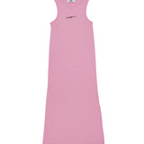 MSGM Kids Abito Rosa con Spacco per Bambine fronte