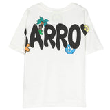 Barrow Kids T-shirt Bianca con Stampa retro