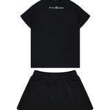 John Richmond Kids Set Gonna e T-Shirt Nero per Neonata