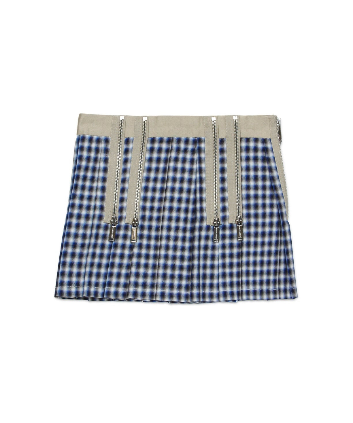 Dsquared2 Kids Gonna a Quadri con Zip per Bambine (fronte)