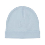 Roberto Cavalli Kids Set Neonato Cappellino+Tutina+Bavetta Celeste con Ricamo Logo per Neonati
