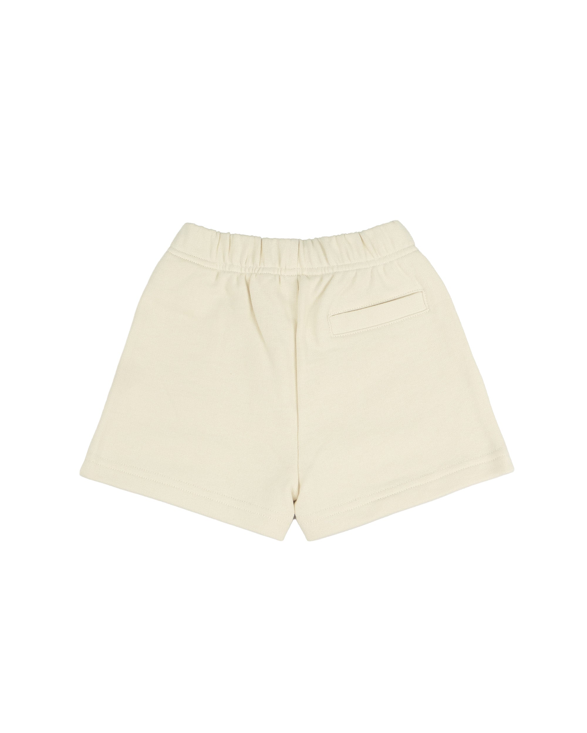 Palm Angels Kids Short Panna con Logo Celeste per Neonato