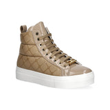 Elisabetta Franchi La Mia Bambina Sneakers Miele con Logo Losanga per Bambine