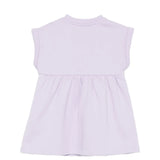 Moschino Kids Abito Lilla con Logo Teddy Bear per Neonate