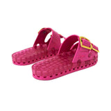 Sensi Kids Flamingo Sandalo Magenta Doppia Fascia per Bambine (retro)