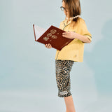 N21 Kids Gonna Longhette Animalier con Patch Logo per Bambine