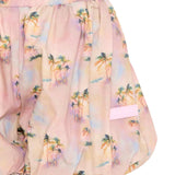 Palm Angels Kids Short Rosa Fantasia Palme per Bambine