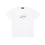 Dsquared2 Kids T-shirt Bianca con Stampa Cuore per Bambine