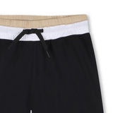 Boss Kids T-Shirt e Bermuda Nero/Beige/Bianco per Bambini