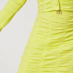 Twinset Kids Gonna Gialla con Logo per Bambine