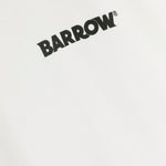 Barrow Kids Felpa con Cappuccio Bianca con Stampa Logo e Smile