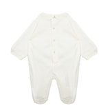 Elisabetta Franchi La Mia Bambina Tutina Avorio con Logo Ricamato "][" per Neonate