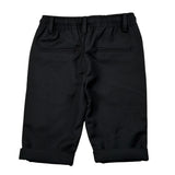 John Richmond Kids Pantalone Nero con Etichetta Logo per Neonati