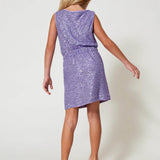 Twinset Kids Gonna Viola con Pailettes per Bambine (retro)