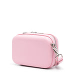 MSGM Kids Borsa a Tracolla Rosa con Logo Groffato per Bambine (retro)