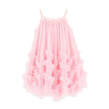 Angel's Face Pink Zig Zag Tulle Dress for Girls