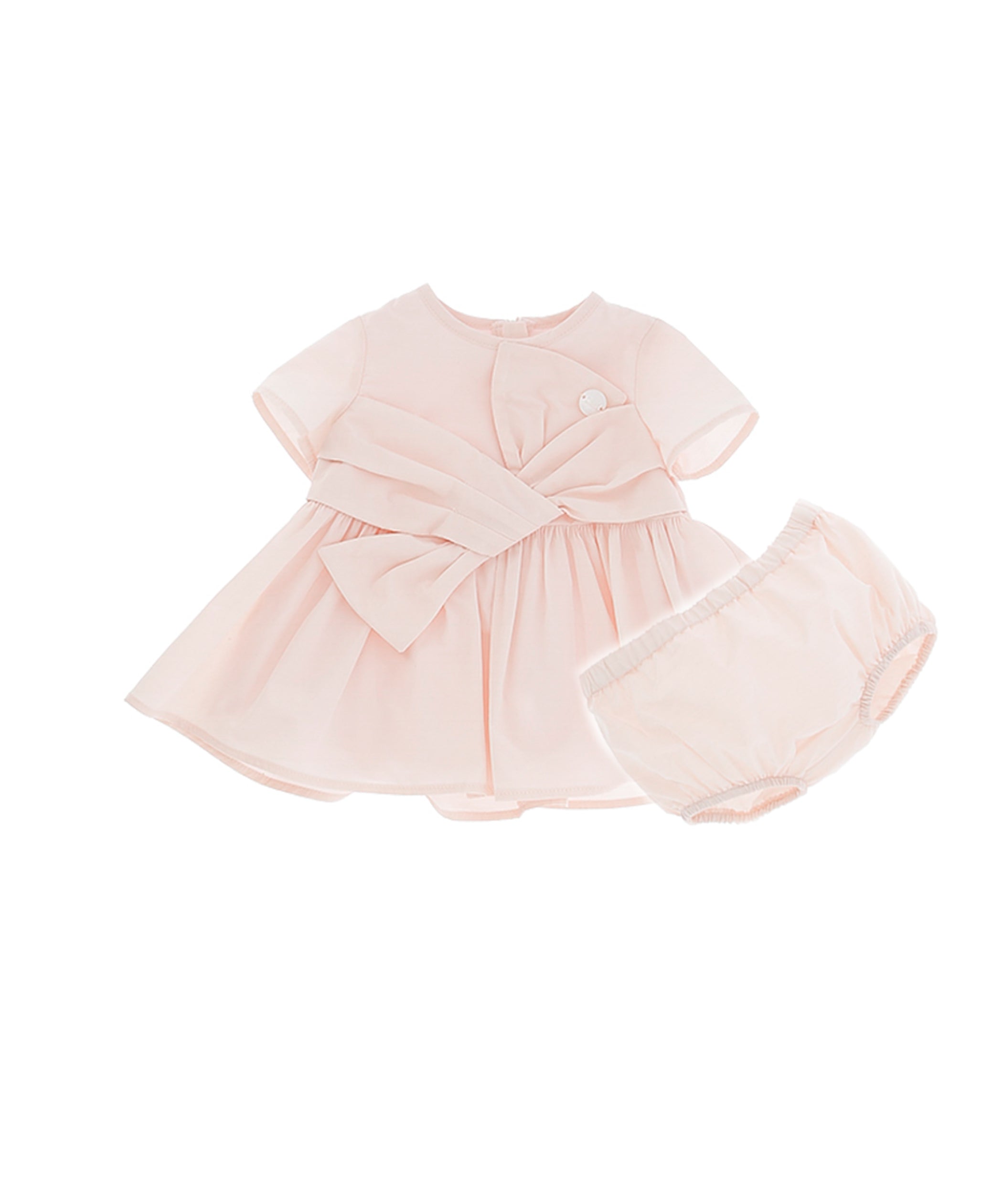 Elisabetta Franchi La Mia Bambina Abito Rosa con Fiocco per Neonate