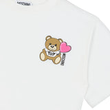 Moschino Kids Cream Teddy Print T-shirt for Girls