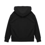 Yes London Kids Felpa con Cappuccio Nera Basic per Bambini