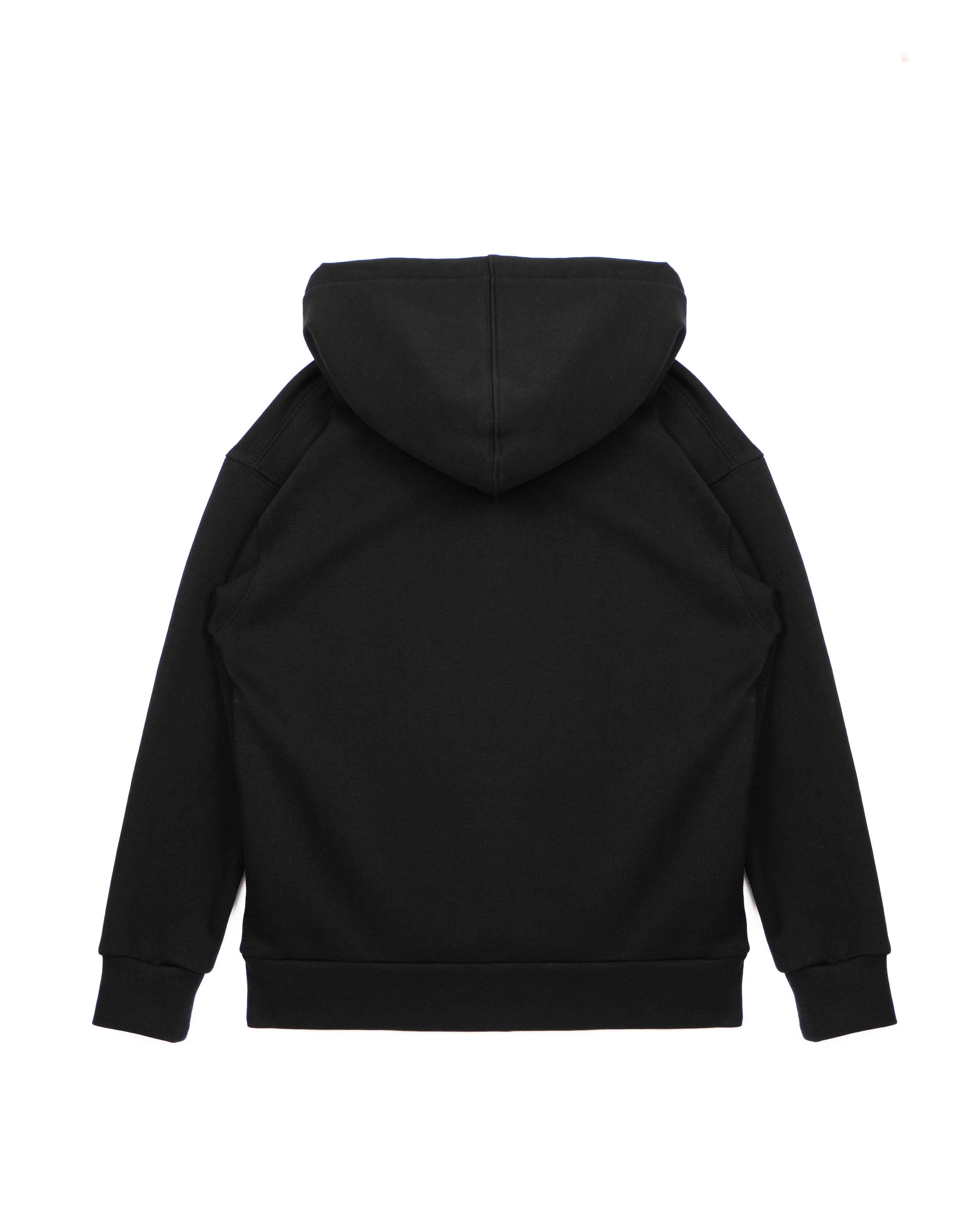 Yes London Kids Felpa con Cappuccio Nera Basic per Bambini