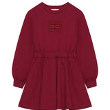Elisabetta Franchi La Mia Bambina Abito Cherry in Cotone con Logo Ricamato per NEonate