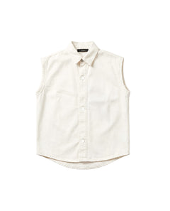 I'M Brian Kids Camicia Bianco Smanicata per Bambini
