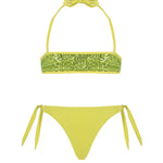 4giveness Kids Costume a Fascia Verde con Pailettes per Bambine
