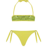 4giveness Kids Costume a Fascia Verde con Pailettes per Bambine