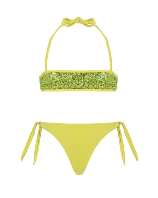 4giveness Kids Costume a Fascia Verde con Pailettes per Bambine