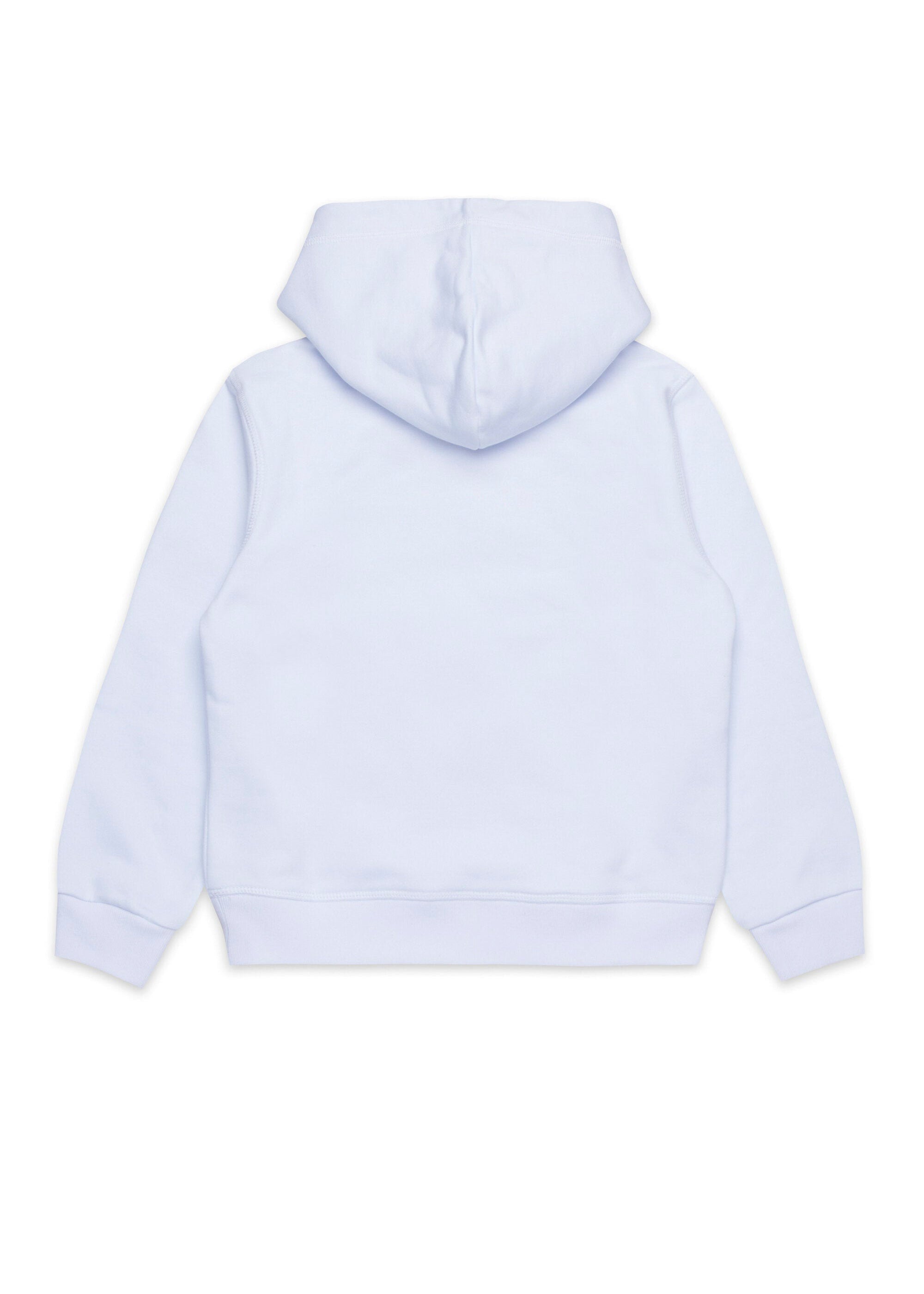 Dsquared2 Kids Felpa con Cappuccio Bianca per Bambini