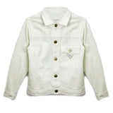 Yes London Giubbino Denim Panna per Bambini