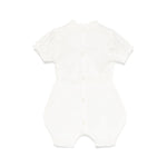 Elisabetta Franchi La Mia Bambina Pagliaccetto Panna Pointelle per Neonate 