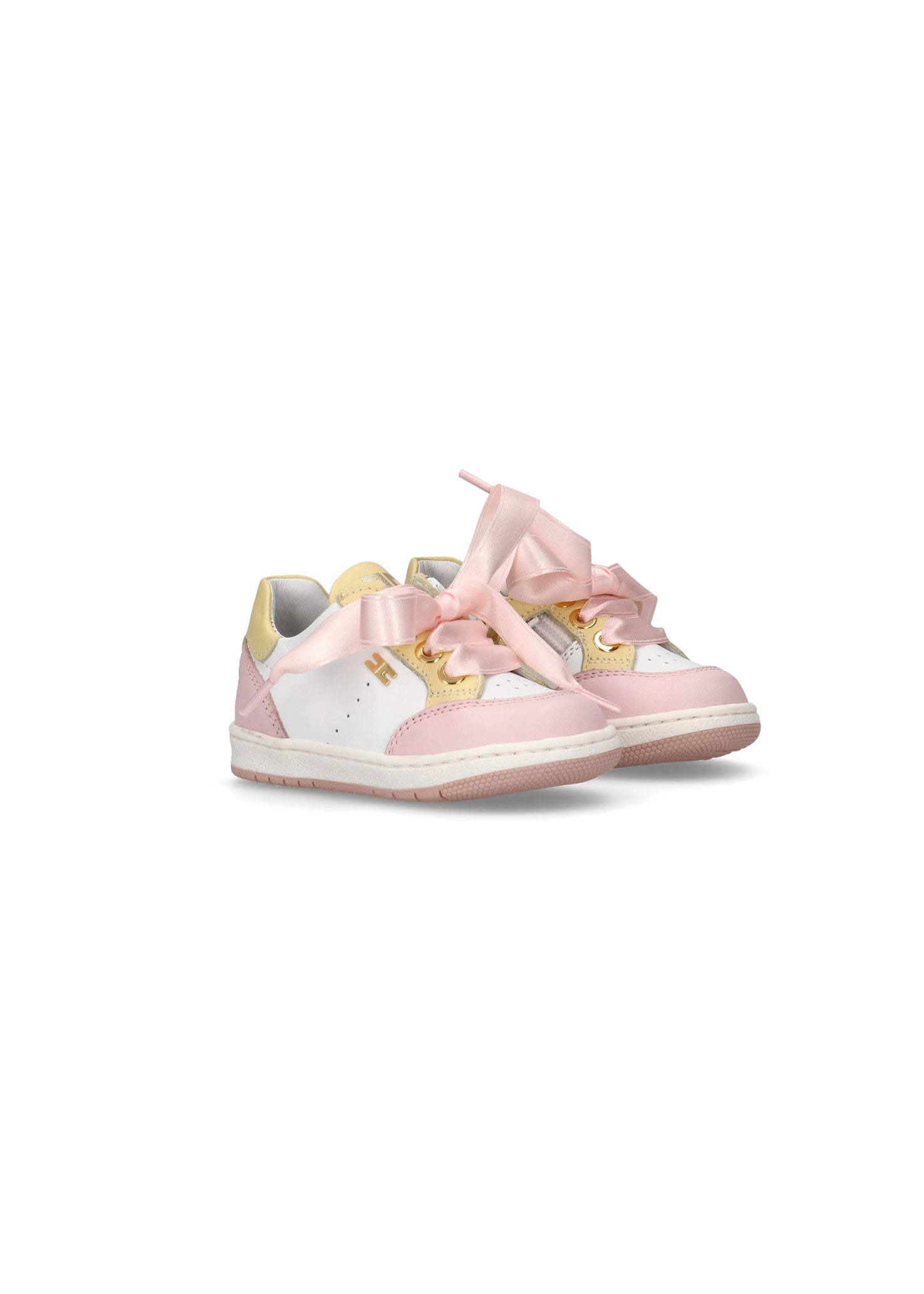 Elisabetta Franchi La Mia Bambina Sneakers Bianco/Rosa per Neonate